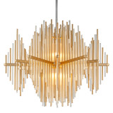 Mid. Chandeliers Glass Down by Corbett Lighting ( 68 | 238-43-GL/SS Theory ) 