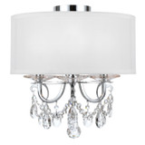 Semi-Flush Mts. Drum Shade by Crystorama ( 60 | 6623-CH-CL-MWP_CEILING Othello ) 