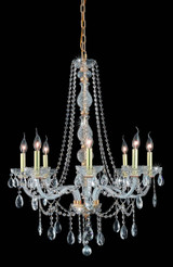Mid. Chandeliers Candle by Elegant Lighting ( 173 | 7958D28G/RC Verona ) 