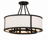 Semi-Flush Mts. Drum Shade by Crystorama ( 60 | BRY-8004-BF_CEILING Bryant ) 