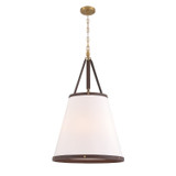 Pendants Fabric Shade by Crystorama ( 60 | CAL-2406-LG Callahan ) 