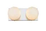 Bathroom Fixtures Two Lights by Elegant Lighting ( 173 | LD7303W14CH Jaylin ) 