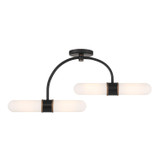 Semi-Flush Mts. Glass Down by Crystorama ( 60 | CAP-8514-MK-TG Capsule ) 