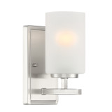 Sconces Single Glass by Designers Fountain ( 43 | D239M-1B-BN Carmine ) 