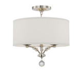Semi-Flush Mts. Drum Shade by Crystorama ( 60 | 8005-PN_CEILING Mirage ) 