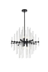 Mid. Chandeliers Candle by Elegant Lighting ( 173 | 2502D23BK Sienna ) 