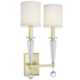 Sconces Double Candle by Crystorama ( 60 | 8102-AG Paxton ) 