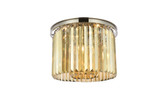 Flush Mounts Drum Shade by Elegant Lighting ( 173 | 1238F20PN-GT/RC Sydney ) 