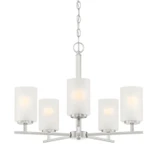 Mid. Chandeliers Glass Up by Designers Fountain ( 43 | D239M-5CH-BN Carmine ) 