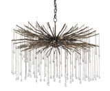 Mid. Chandeliers Glass Down by Currey and Company ( 142 | 9451 Fen Collection ) 