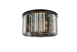 Flush Mounts Drum Shade by Elegant Lighting ( 173 | 1238F26MB-SS/RC Sydney ) 