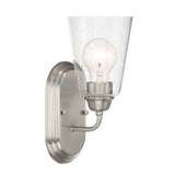 Sconces Single Glass by Designers Fountain ( 43 | D241M-1B-BN Zane ) 