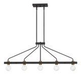 Linear/Island 4 Light + by Designers Fountain ( 43 | 94238-BK Ravella ) 