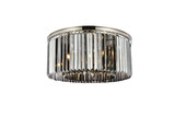 Flush Mounts Drum Shade by Elegant Lighting ( 173 | 1238F31PN-SS/RC Sydney ) 