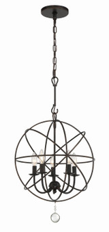 Mini Chandeliers Sphere by Crystorama ( 60 | 9224-EB Solaris ) 
