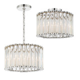 Semi-Flush Mts. Drum Shade by Crystorama ( 60 | ELL-B3004-PN_CEILING Elliot ) 