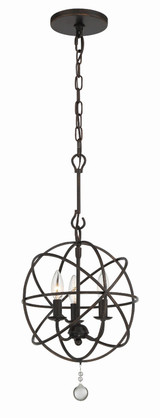 Mini Chandeliers Sphere by Crystorama ( 60 | 9225-EB Solaris ) 