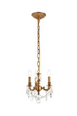 Mini Chandeliers Candle by Elegant Lighting ( 173 | 9103D10FG/RC Lillie ) 