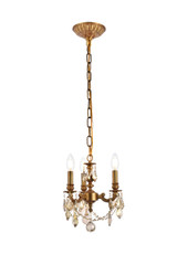 Mini Chandeliers Candle by Elegant Lighting ( 173 | 9103D10FG-GT/RC Lillie ) 