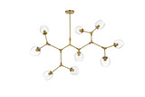 Linear/Island 4 Light + by Elegant Lighting ( 173 | 1712G60BR Cavoli ) 