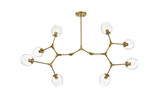 Linear/Island 4 Light + by Elegant Lighting ( 173 | 1712G61BR Cavoli ) 