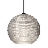 Mini Pendants Glass Down by Besa ( 74 | X-4615GL-LED-BK Besa Kristall 6 Pendant ) 