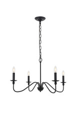 Mid. Chandeliers Candle by Elegant Lighting ( 173 | LD5006D30MB Rohan ) 