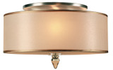 Semi-Flush Mts. Drum Shade by Crystorama ( 60 | 9503-AB Luxo ) 