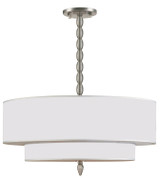 Pendants Drum Shade by Crystorama ( 60 | 9507-SN Luxo ) 