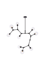 Large Chandeliers Glass Shade by Elegant Lighting ( 173 | 1712G79BK Cavoli ) 