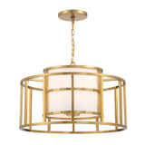 Mid. Chandeliers Drum Shade by Crystorama ( 60 | 9595-LG Hulton ) 