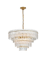 Mid. Chandeliers Glass Down by Elegant Lighting ( 173 | 1780D25SG Emilia ) 