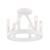 Semi-Flush Mts. Candle by Designers Fountain ( 43 | D254C-SF-MW Carousel ) 