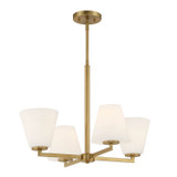 Mid. Chandeliers Glass Up by Designers Fountain ( 43 | D255M-4CH-BG Palmyra ) 