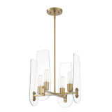 Mini Chandeliers Glass Shade by Designers Fountain ( 43 | D256M-4CH-BG Bergen Beach ) 