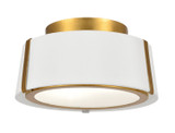 Semi-Flush Mts. Drum Shade by Crystorama ( 60 | FUL-903-GA Fulton ) 