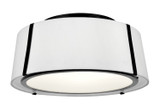 Semi-Flush Mts. Drum Shade by Crystorama ( 60 | FUL-905-BK Fulton ) 