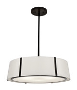 Mid. Chandeliers Drum Shade by Crystorama ( 60 | FUL-907-BK Fulton ) 