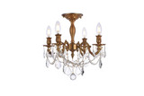 Semi-Flush Mts. Candle by Elegant Lighting ( 173 | 9204F17FG/RC Rosalia ) 