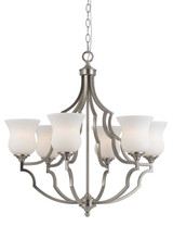 Mid. Chandeliers Glass Up by Cal Lighting ( 225 | FX-3531/6 Barrie ) 