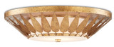 Flush Mounts Bowl Style by Currey and Company ( 142 | 9999-0055 Floris Gold Flush Mount ) 