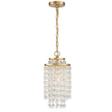Mini Pendants Drum Shade by Crystorama ( 60 | GAB-B7301-GA Gabrielle ) 