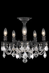 Semi-Flush Mts. Candle by Elegant Lighting ( 173 | 9205F18DB/RC Rosalia ) 