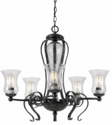 Mid. Chandeliers Glass Up by Cal Lighting ( 225 | FX-3548/5 METAL ) 