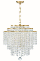 Mid. Chandeliers Glass Down by Crystorama ( 60 | GAB-B7305-GA Gabrielle ) 