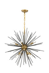 Pendants Starburst by Elegant Lighting ( 173 | LD5038D30BK Timber ) 
