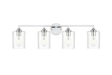 Bathroom Fixtures Four Lights by Elegant Lighting ( 173 | LD7315W33CH Mayson ) 