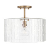 Semi-Flush Mts. Drum Shade by Capital Lighting ( 65 | 241311AD Emerson ) 