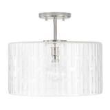 Semi-Flush Mts. Drum Shade by Capital Lighting ( 65 | 241311PN Emerson ) 