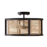 Semi-Flush Mts. Drum Shade by Capital Lighting ( 65 | 244041FK Rico ) 